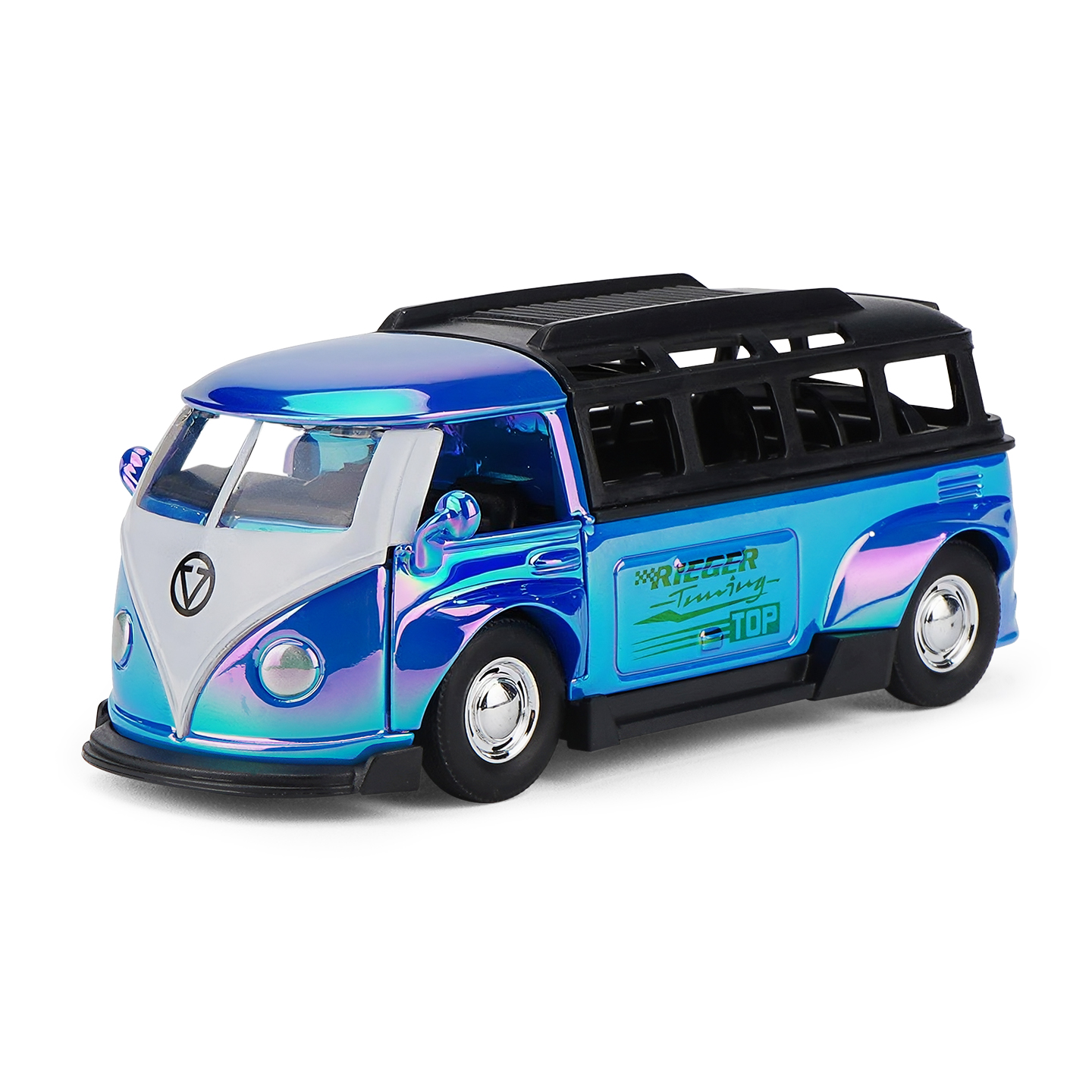 YC6601H Volkswagen Bus Phantom Color,Car Model, Zinc Alloy Toy Car for Kids, Pull Back Vehicles Toy Car for Toddlers Kids Boys Girls Gift