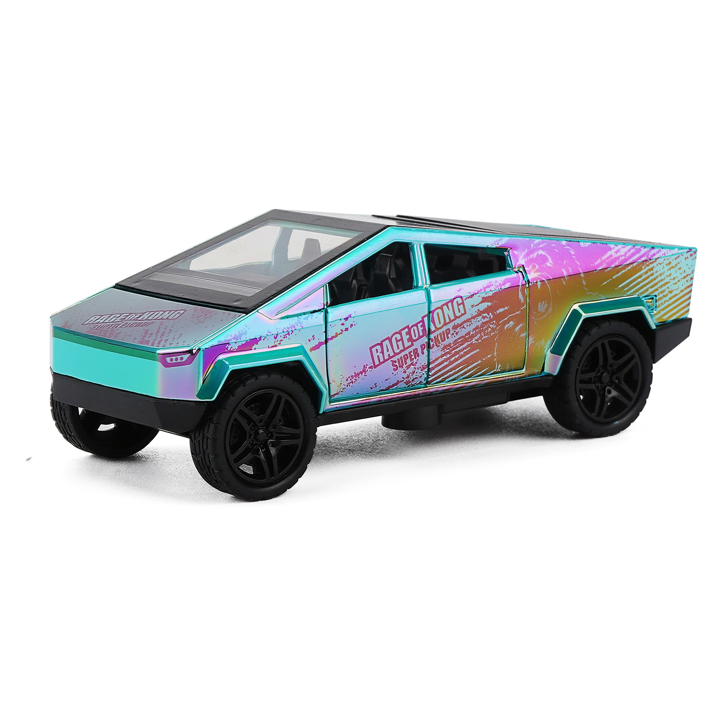 YC6602H Tesla Phantom Color，Car Model, Zinc Alloy Toy Car for Kids, Pull Back Vehicle