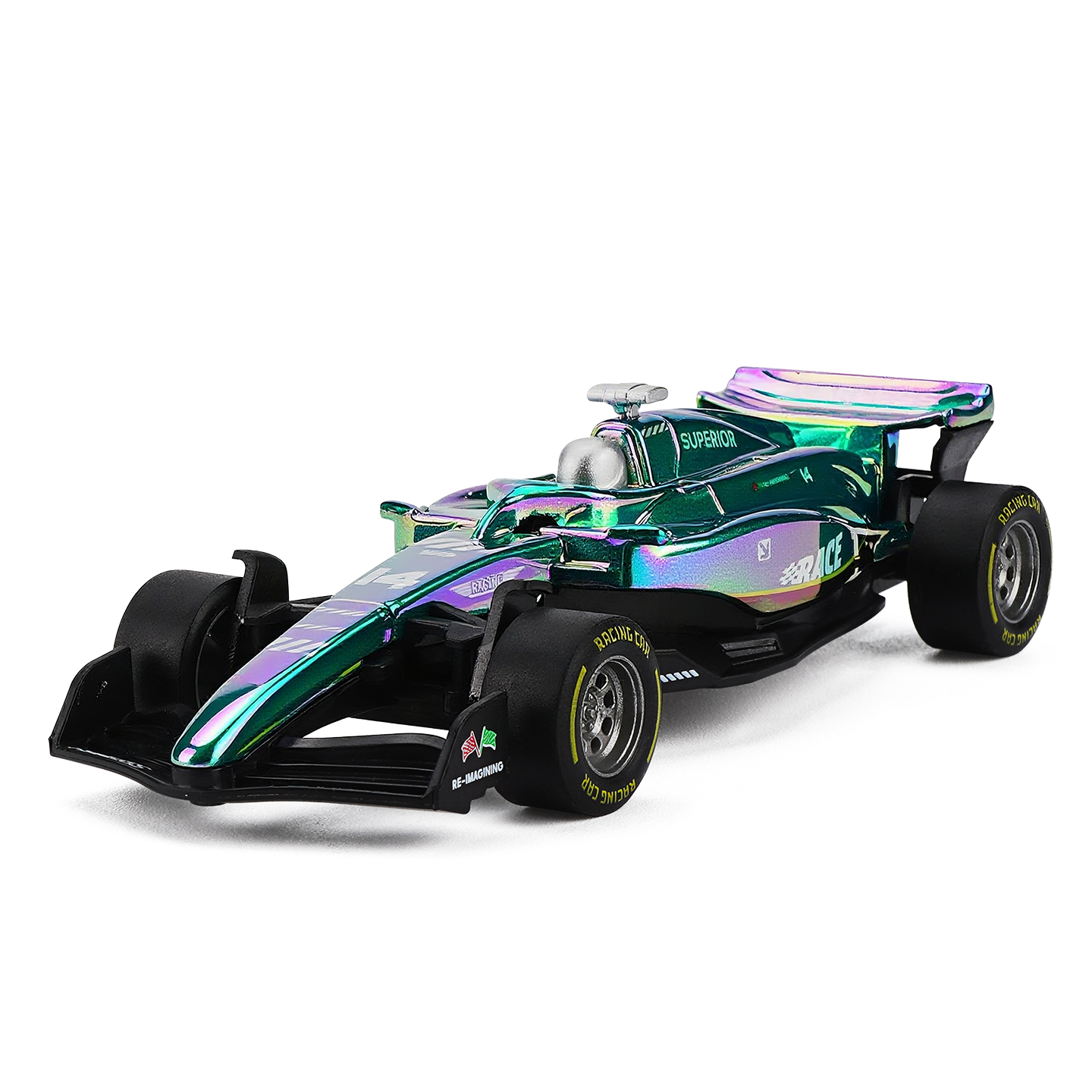 YC6603H Alpine Racing Phantom Casting Car Model, Zinc Alloy Toy Car for Kids, Pull Ba