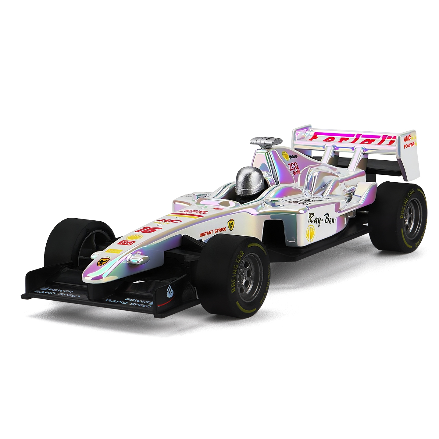 YC6604H Ferrari Symphony White，Car Model, Zinc Alloy Toy Car for Kids, Pull Back Vehi