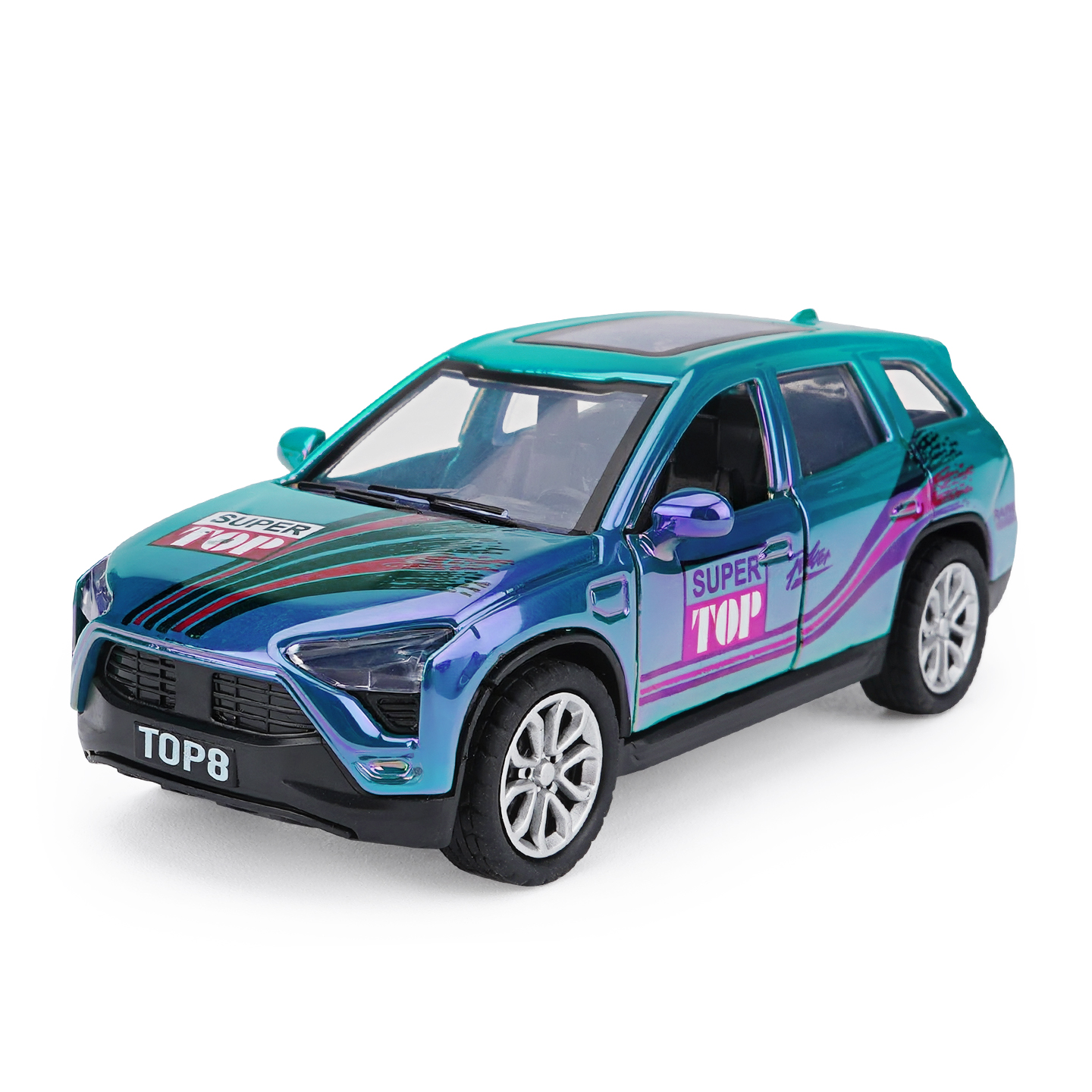 YC6609H Electric Car NIO Fantasy, Car Model, Zinc Alloy Toy Car for Kids, Pull Back Vehicles Toy Car for Toddlers Kids Boys Girls Gift