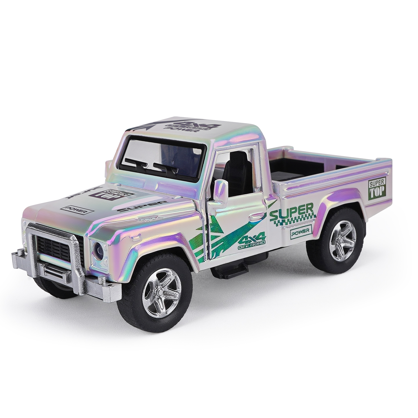 YC6612H Pickup Truck Phantom Bay, Car Model, Zinc Alloy Toy Car for Kids, Pull Back Vehicles Toy Car for Toddlers Kids Boys Girls Gift