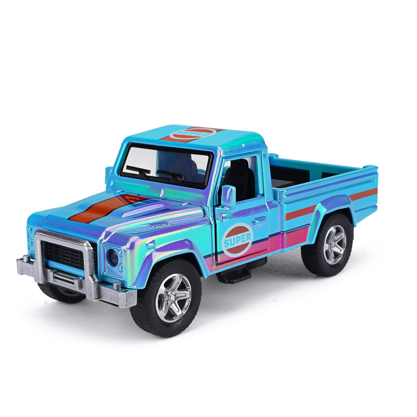 YC6612H Pickup Truck Phantom Bay, Car Model, Zinc Alloy Toy Car for Kids, Pull Back V