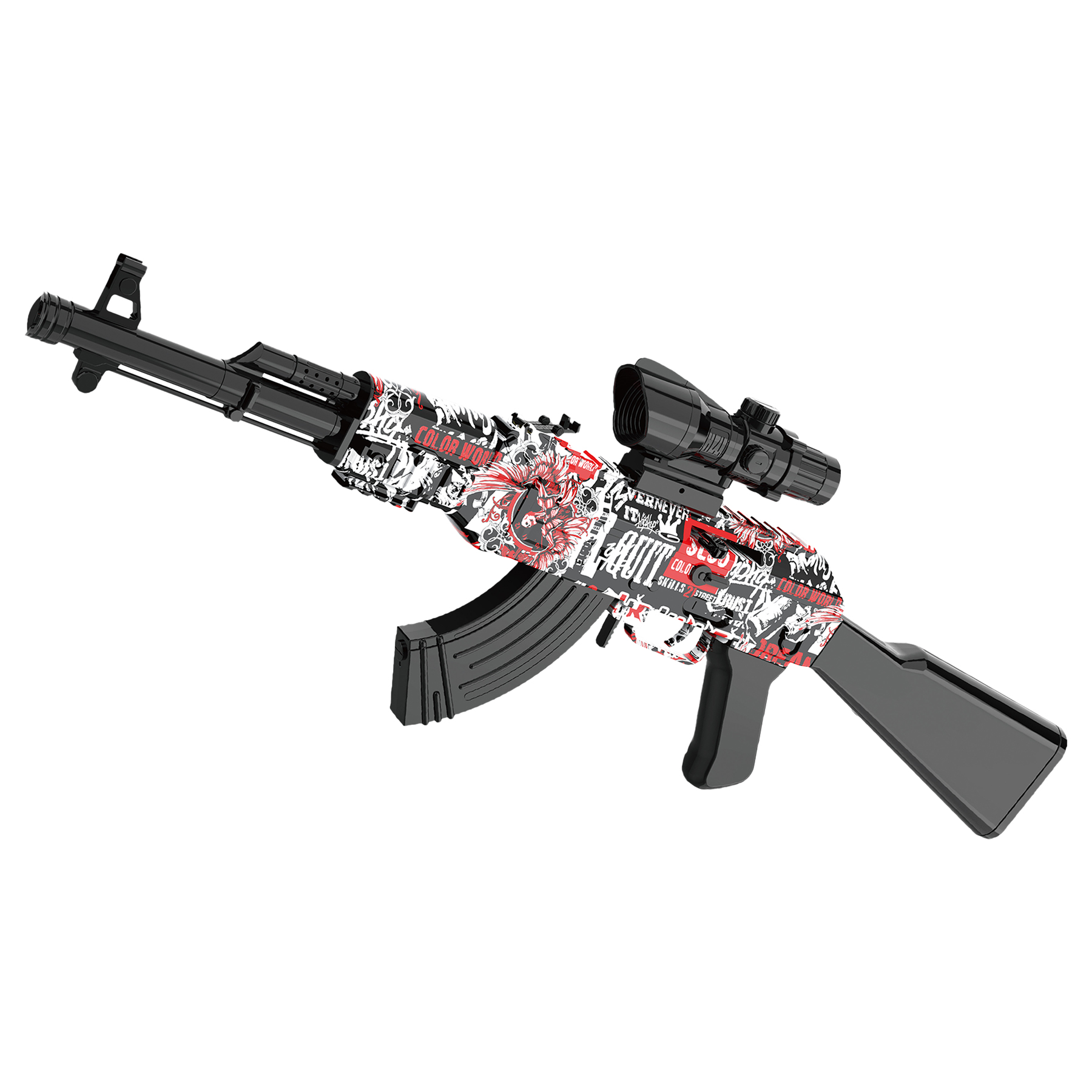  Gel Ball Blaster Gun Automatic, 666-1 AK47 Hand to Hand Integration