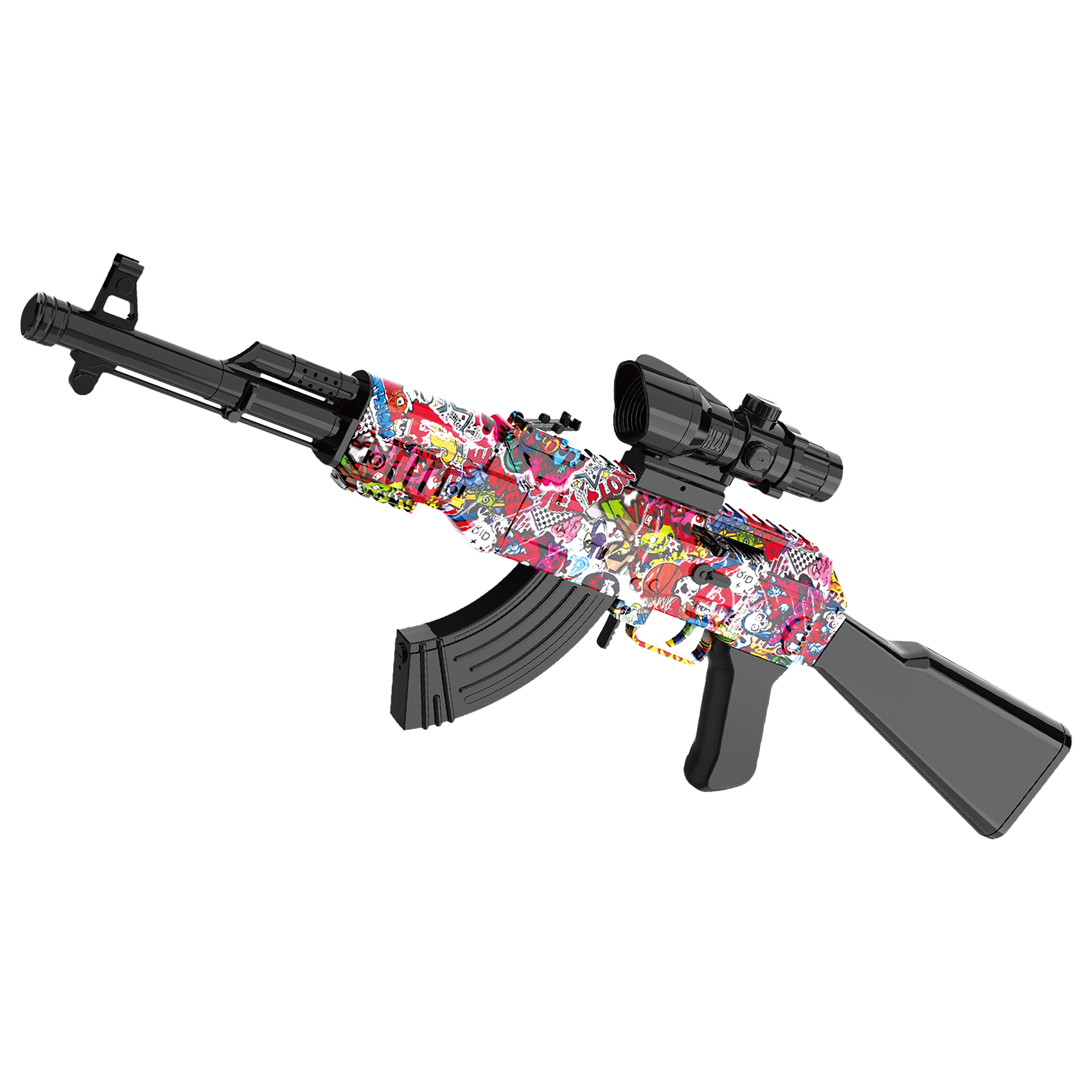  Gel Ball Blaster Gun Automatic, 666-1 AK47 Hand to Hand Integration