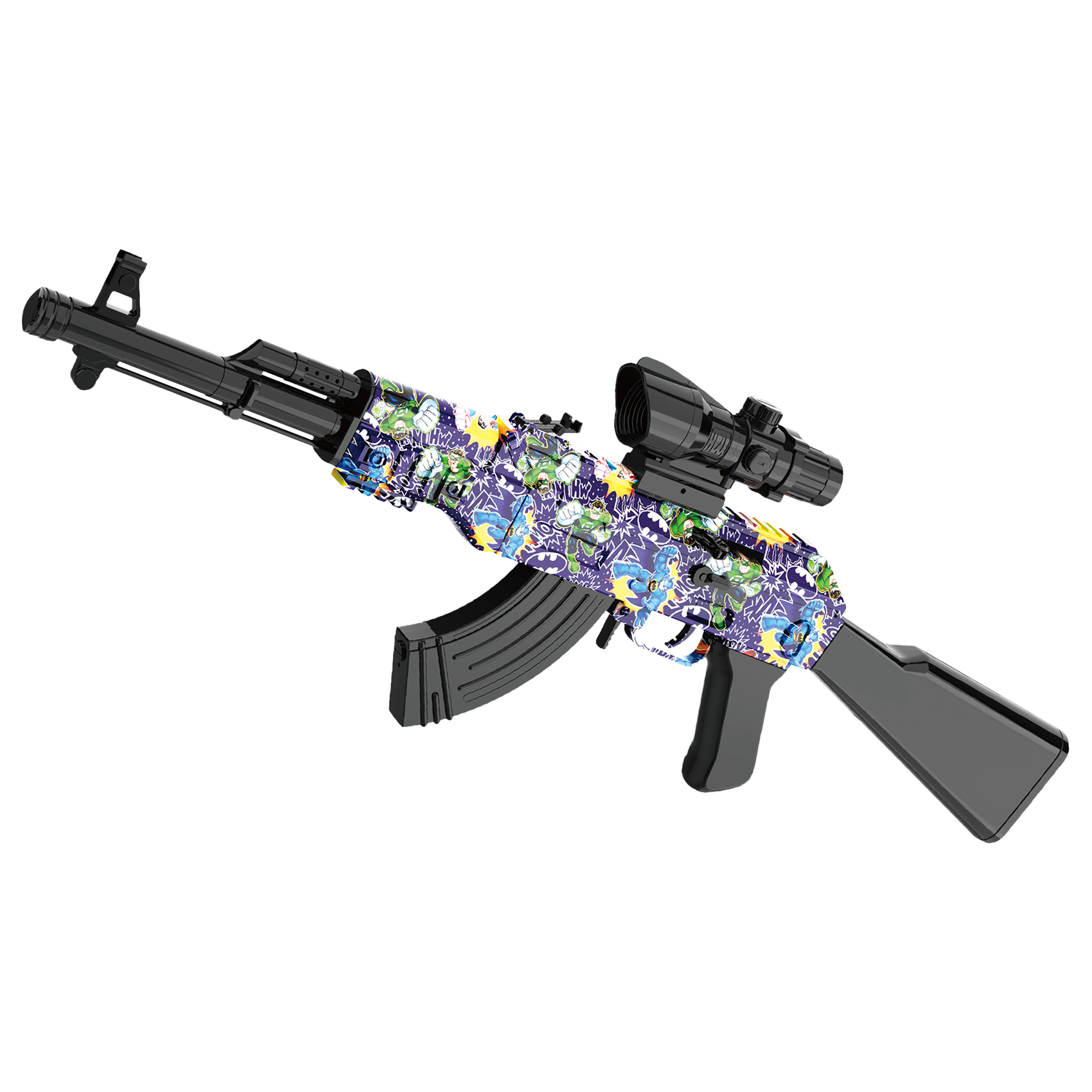  Gel Ball Blaster Gun Automatic, 666-1 AK47 Hand to Hand Integration